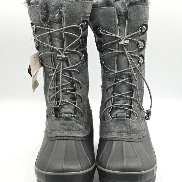 NWT Lands' End Women's Gray Squall Insulated Waterproof Snow Boots Sz 9B 2914 - Picture 9 of 15